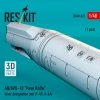RESKIT RS48-0522 AN/AVQ-10 Pave Knife laser designation pod (1 pcs) (F-4D, A-6A) (3D Printed) (1/48)